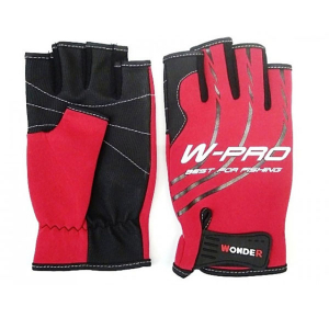 Перчатки без пальцев Wonder W-PRO Красный XXL